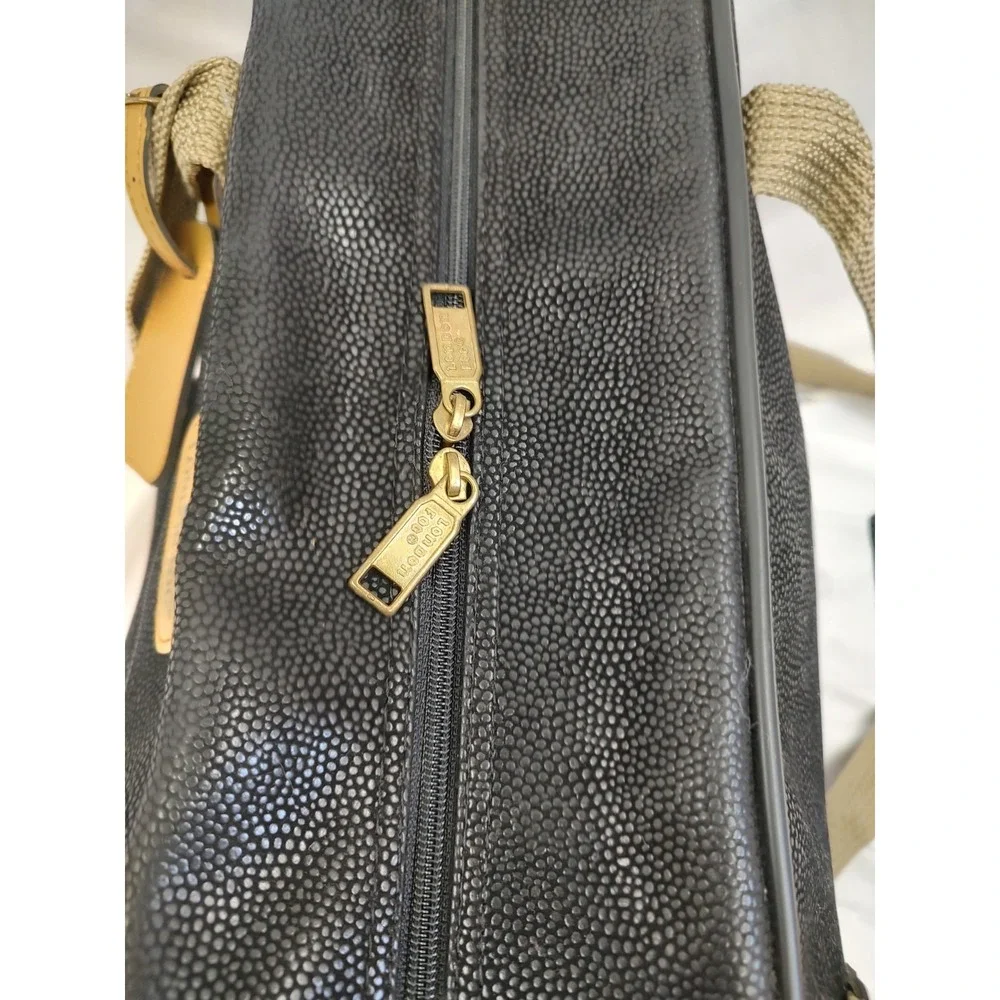 NOS Vintage London Fog Carry On Pontresina Removable Shoulder Strap Black